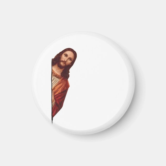 Íman Citação Engraçada Jesus Meme, Eu Vi Aquilo Jesus  (Frente)