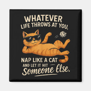 Íman Citação Gráfica De Gato Engraçado Para Pentes De G