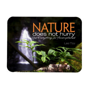 Íman Citação Inspiradora de Lao Tzu "Natureza" Flexível