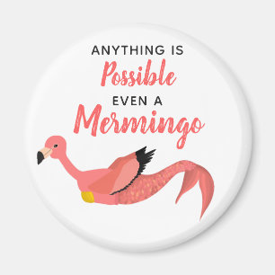 Íman Citação Inspirativa Flamingo, Sereia Rosa-Rosa-G