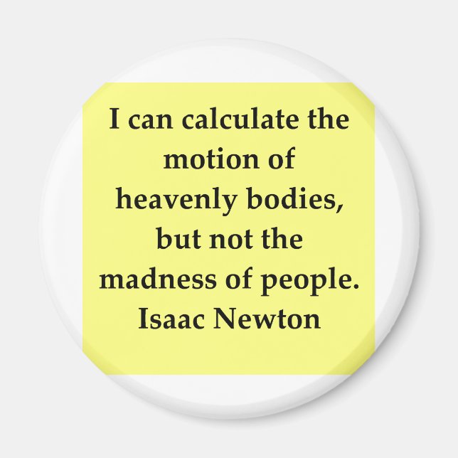 Íman citação isaac newton (Frente)