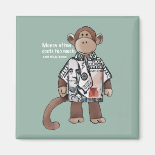 Íman Citação monetária macaco