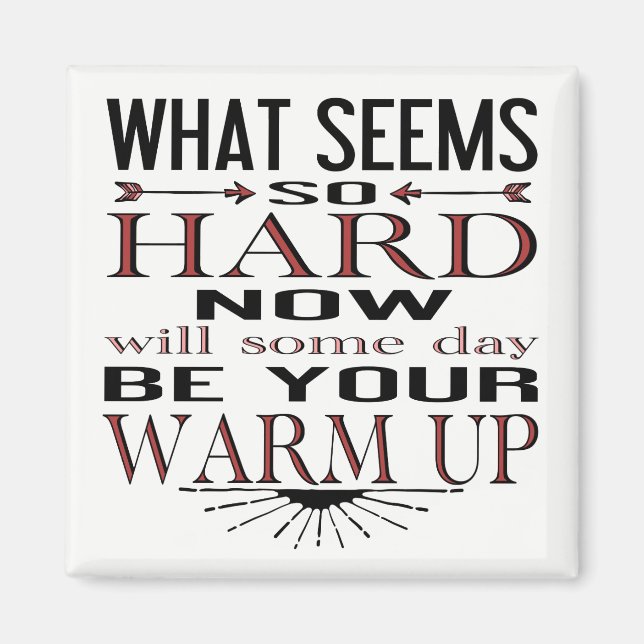 Íman Citação Motivacional da Dança de malhação (Frente)