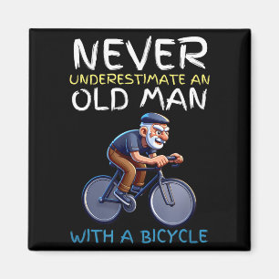 Íman Citação Motivacional de Bicicleta de Velho - Cicli