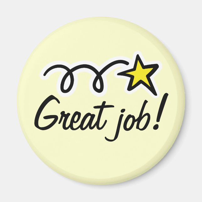 Íman Citação motivacional para agradecer aos funcionári (Frente)