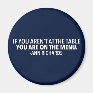 Íman Citação política motivacional de Ann Richards