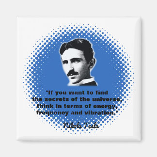 Íman Citação Por Nikola Tesla T-Shirt