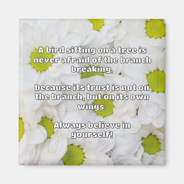 Íman Citação Positiva de Encorajamento Empath (Frente)