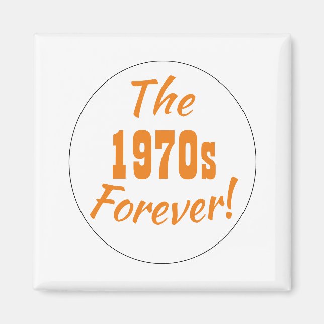 Íman Citação Retro Década de 1970 (Frente)