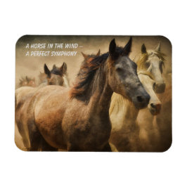 Íman Citação sobre Imã de geladeira de Cavalos