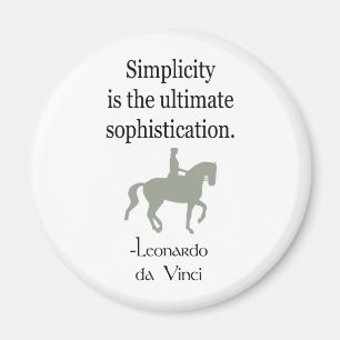 Íman Citações da simplicidade com cavalo do