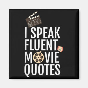 Íman Citações de Filmes Fluentes Design Divertido de Cu