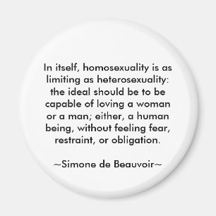 Íman Citações de Simone de Beauvoir