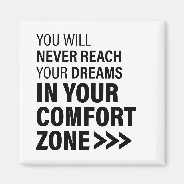 Íman Citações Famosas de Arte Motivacional Sonha (Frente)