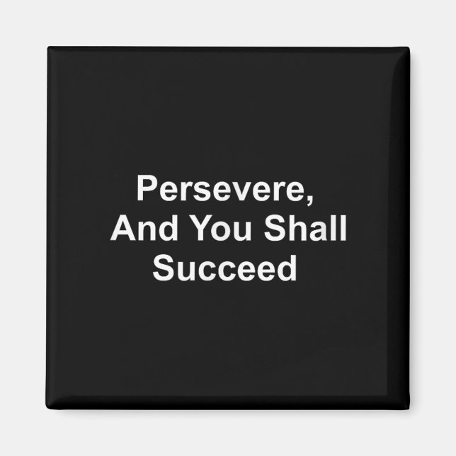 Íman Citações Inspiracionais - Perseverantes E Você Dev (Frente)
