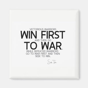Íman CITAÇÕES: Sun Tzu: Ganhe primeiramente vão ent