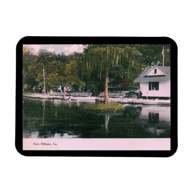 Íman City Park, Nova Orleans 1909 Vintage (Horizontal)