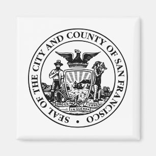 Íman City Seal de São Francisco (Califórnia, EUA)