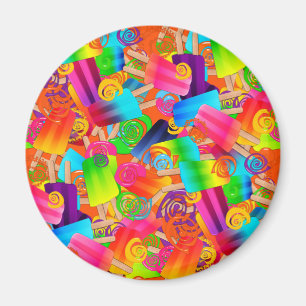 Íman CKC Psicle Swirls Laranja-ROUND MAGNET