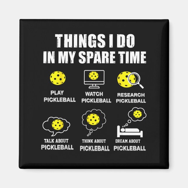 Íman Ckleball Things I Do In My Spare Time, Funny Ckleb (Frente)