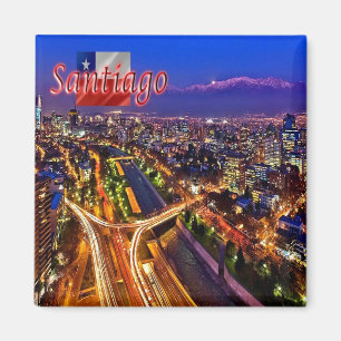 Íman CL - Chile - Santiago - Vista da Noite