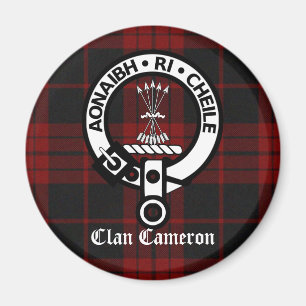 Íman Clan Cameron Crest & Tartan