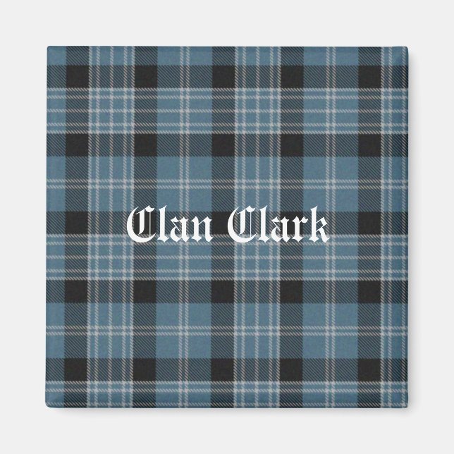 Íman Clan Clark Tartan (Frente)