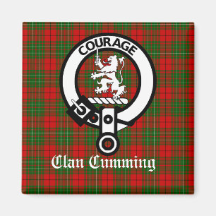 Íman Clan Cumming Crest Crachá e Tartan