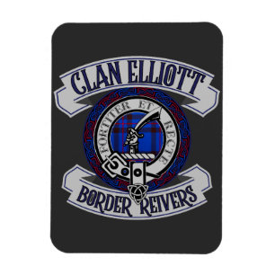 Íman Clan Elliott Crachá, Border Reivers, Scotland Tape