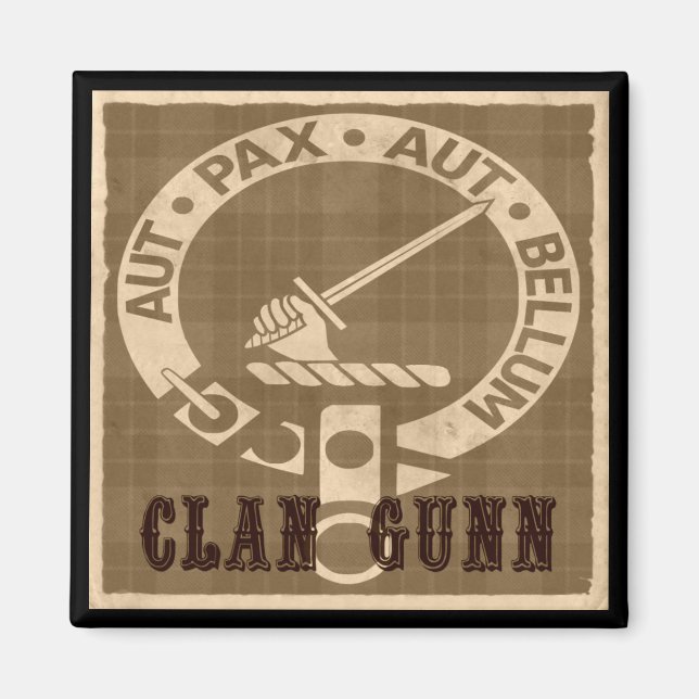 Íman Clan Gunn Sepia (Frente)