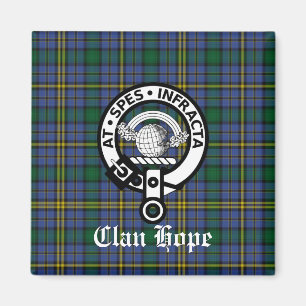 Íman Clan Hope Crest Crachá & Tartan