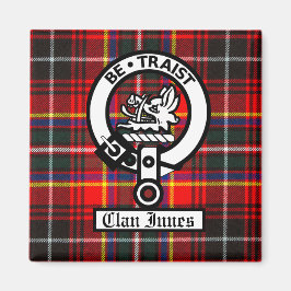 Íman Clan Innes Crest Crachá e Tartan
