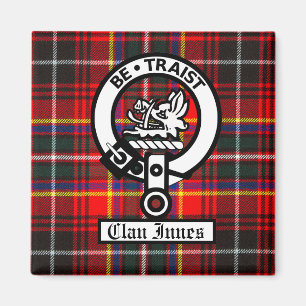 Íman Clan Innes Crest Crachá e Tartan