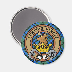 Íman Clan Keith Crest sobre Tartan