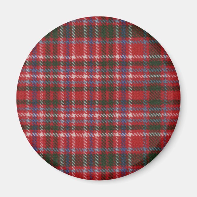 Íman Clan MacAlister Tartan Magnet (Frente)