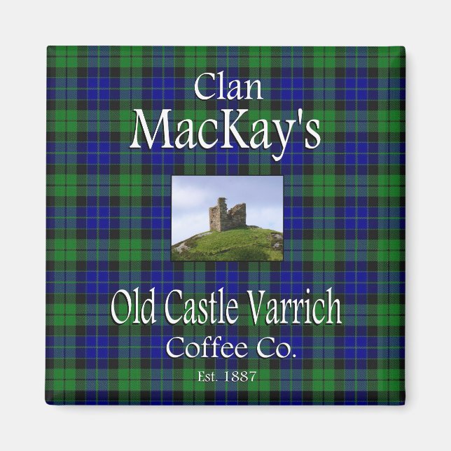 Íman Clan MacKay's Old Castle Varrich Coffee Co. (Frente)