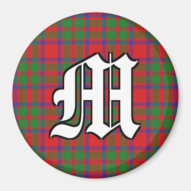 Íman Clan MacKintosh Tartan Acentos de Xadrez (Frente)