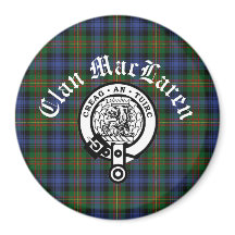 Clan MacLaren Crest Crachá e Tartan personalizável
