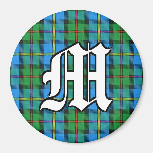 Íman Clan MacLeod da Xadrez Harris Tartan Acentos (Frente)