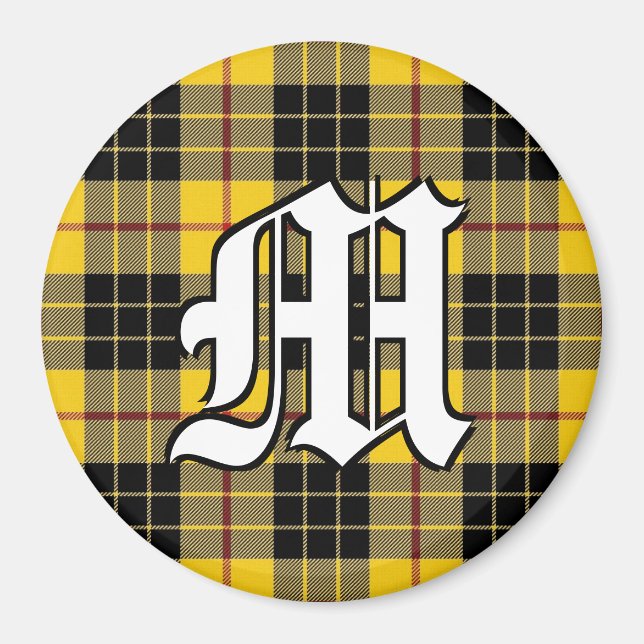 Íman Clan MacLeod da Xadrez Lewis Tartan Acentua (Frente)