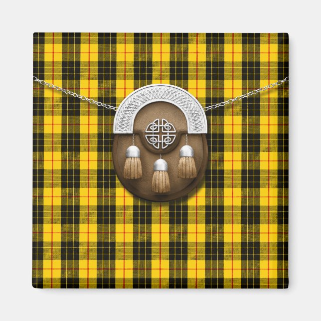 Íman Clan MacLeod Tartan E Sporran (Frente)