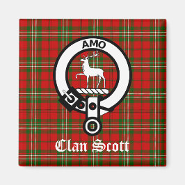 Íman Clan Scott Crest Crachá e Tartan