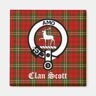 Íman Clan Scott Crest Crachá e Tartan