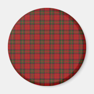 Íman Clan Stewart Royal Scottish Tartan Xadrez Patterno
