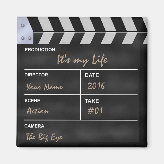 Íman Clapperboard cinema "É a Minha Vida" (Frente)