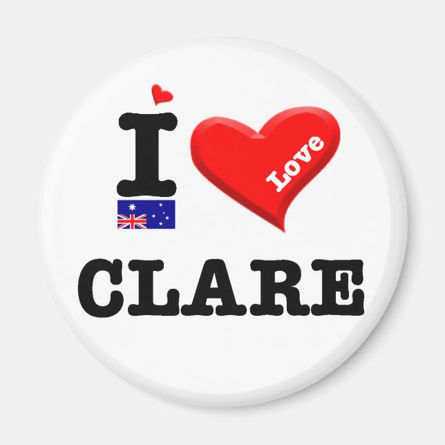 Íman CLARE - Eu Amo (Frente)