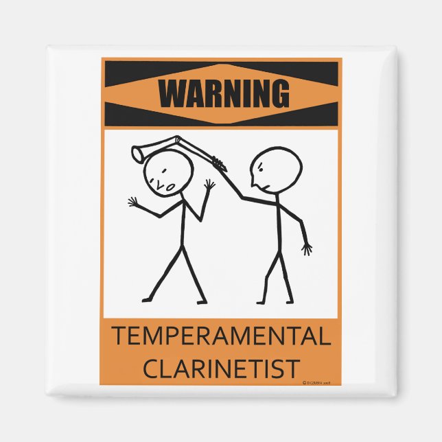 Íman Clarinetista Temperatura (Frente)
