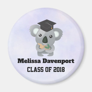 Íman Class of 20xx Cute Koala Bear in Graduation Cap