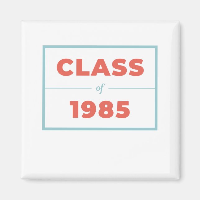 Íman Classe de 1985 (Frente)