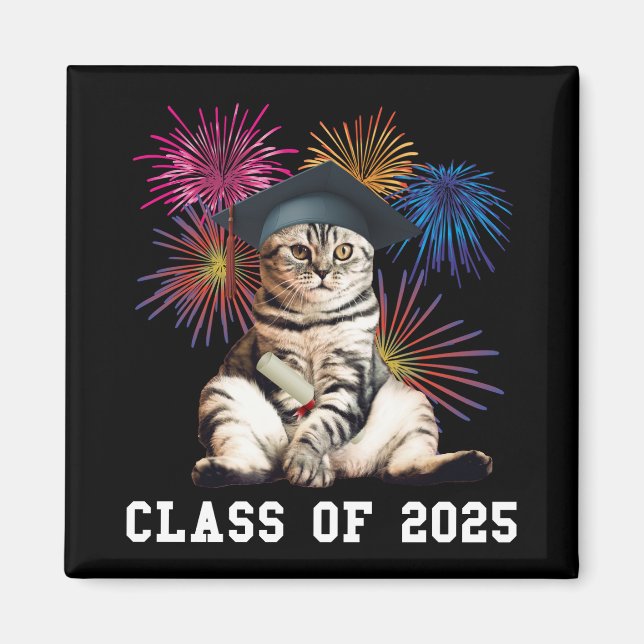 Íman Classe de 2025 Cat Lover (Frente)